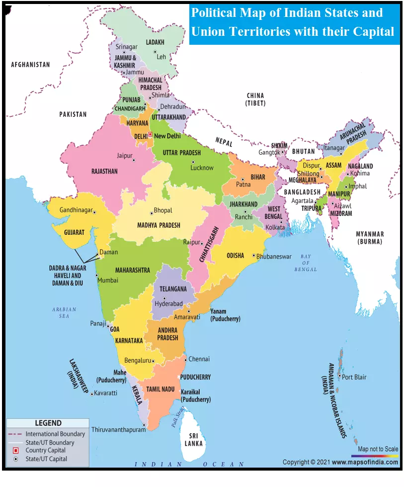 All State and Capital: Indian State and Capital list